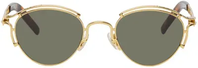 Jean Paul Gaultier Gold 56-5102 Sunglasses In 92 Gold