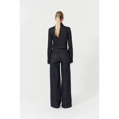 Jendue Harvey Corset Pants In Deep Blue