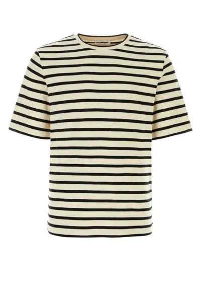 Jil Sander Cotton Crew-neck T-shirt In Multicolor