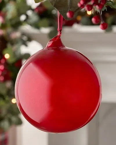 Jim Marvin Classic Red Bubblegum Glass Ball Ornament