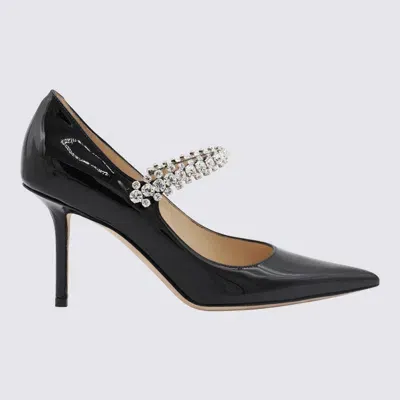 Jimmy Choo Black Leather Bing 85 Pump