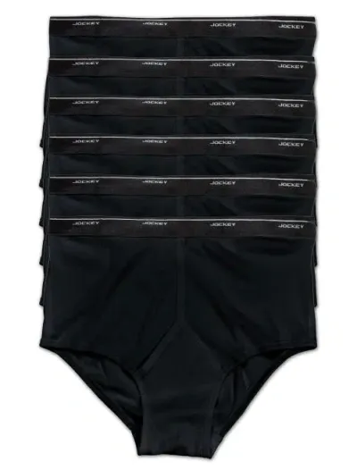 Jockey Classic Briefs  6pk In Black