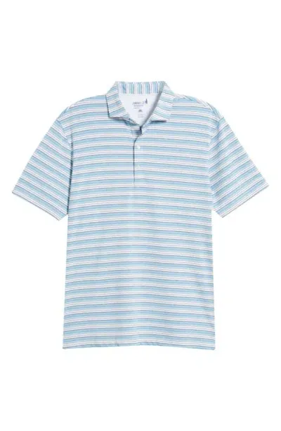 Johnnie-o Tyson Stripe Prep-formance Polo In Tornado