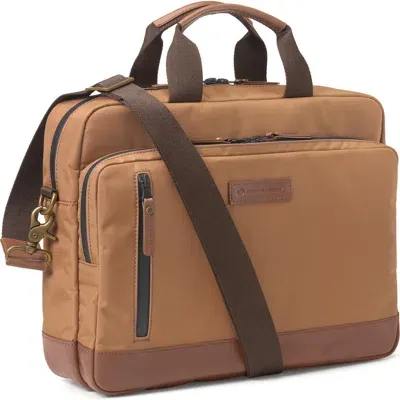 Johnston & Murphy Hudson Waterproof Briefcase In Cognac