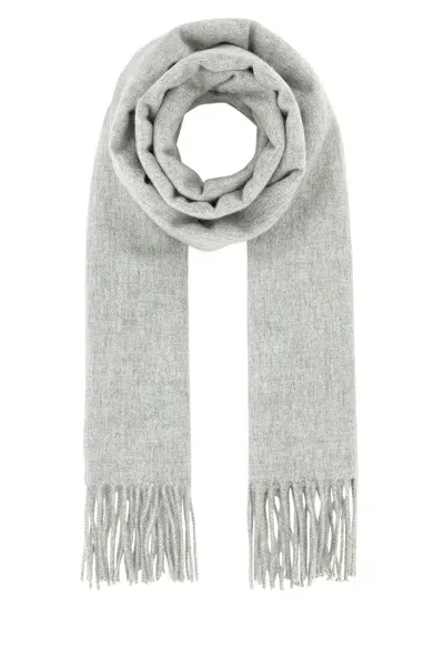 Johnstons Of Elgin Plain Wide Scarf-tu Nd  Male In Grey