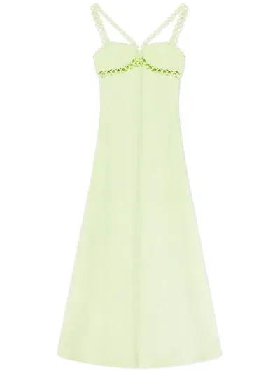 Jonathan Simkhai Sevilla Sleeveless Midi Dress In Green