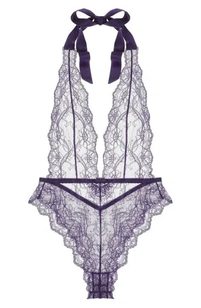 Journelle Anais Lace Bodysuit In Violette