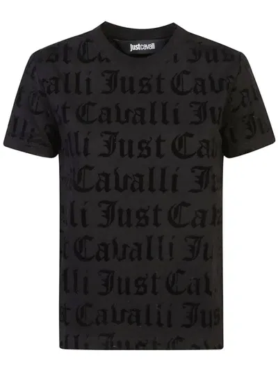 Just Cavalli T-shirts And Polos In Black