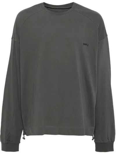 Juunj Gray Embroidered Sweatshirt In Grey