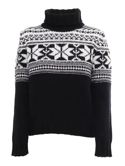 Kangra Cashmere High Neck In Black