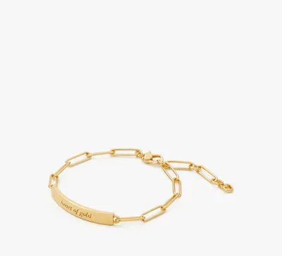 Kate Spade Heart Of Gold Id Bracelet