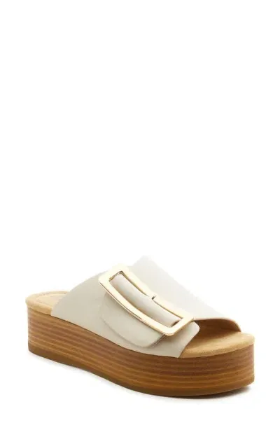 Kelsi Dagger Brooklyn Dover Platform Sandals In White