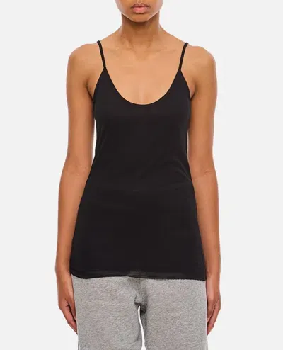 Khaite Selee Ribbed-knit Tank In Black