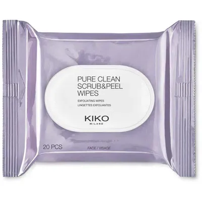 Kiko Milano Pure Clean Scrub & Peel Wipes In White