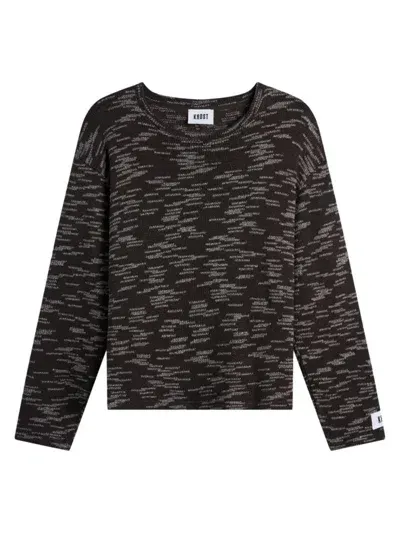 Krost Men's Granite Long Sleeve Tee In Black