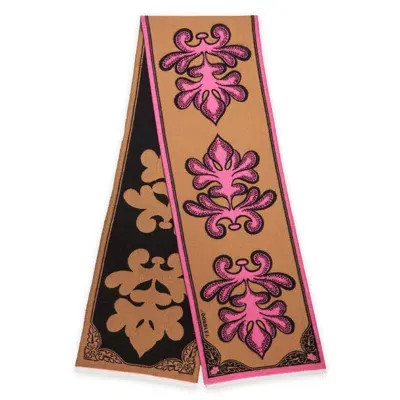 La Doublej Herald Scarf In Herald Chocolate