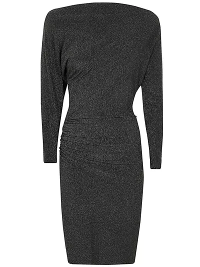 La Petit Robe Di Chiara Boni Datov Starry Dress Jersey In Charcoal