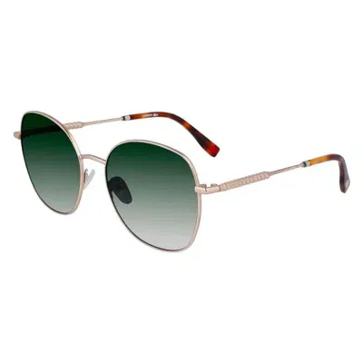 Lacoste Green Gradient Oval Ladies Sunglasses L257s 710 56 In Black