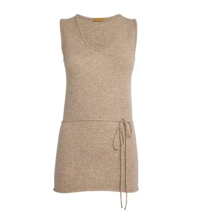 Le 17 Septembre Wool-cashmere Tank Top In Brown