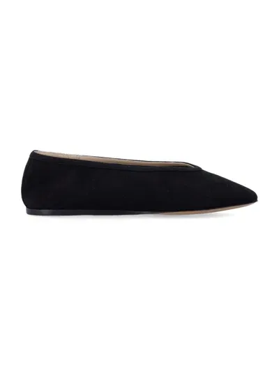 Le Monde Beryl Luna Ballerina Suede In Black