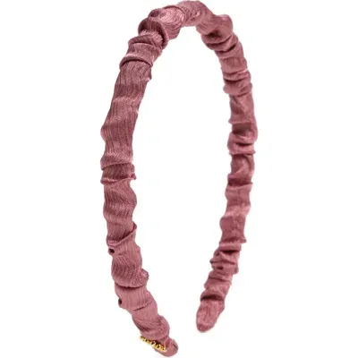 Lele Sadoughi Jessie Silken Headband In Rose