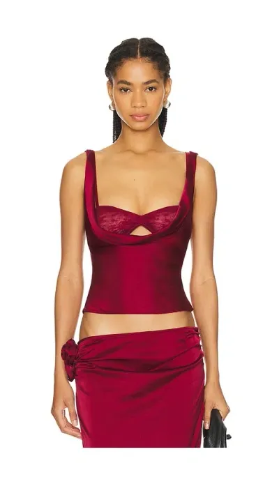 Lioness Delilah Top In Burgundy