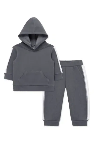 Little Me Babies'  Grey Fleece Hoodie & Joggers Set