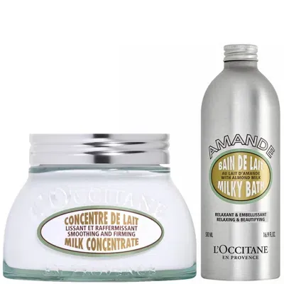 L'occitane Almond Milk Duo In White