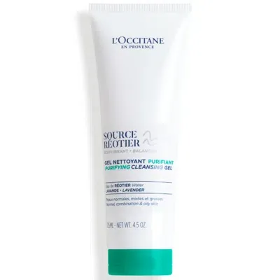 L'occitane Source Réotier Cleansing Gel 125ml In White