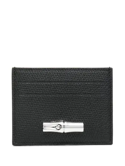 Longchamp Le Roseau Cardholder In Black