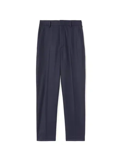 Loro Piana Tapered Trousers In Blue