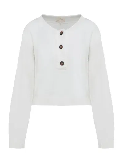 Loulou Studio Cashmere Sweater In White