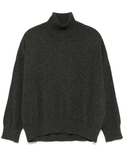 Loulou Studio High Collar Sweater Clothing In Grey