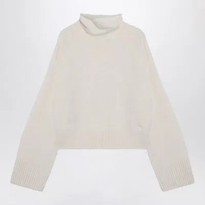 Loulou Studio Ivory Turtleneck Sweater In And In White