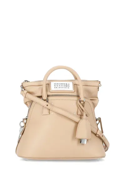 Maison Margiela 5ac Mini Hand Bag In Brown