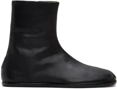 Maison Margiela Black Tabi Ankle Boots In T8013 Black