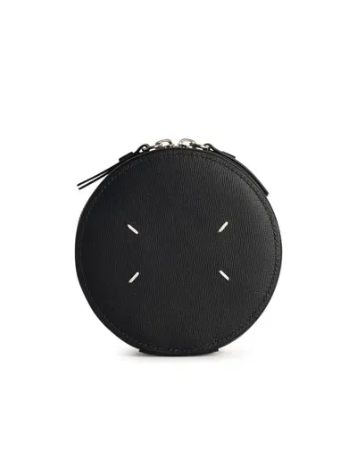 Maison Margiela Circle Coin Purse In Black