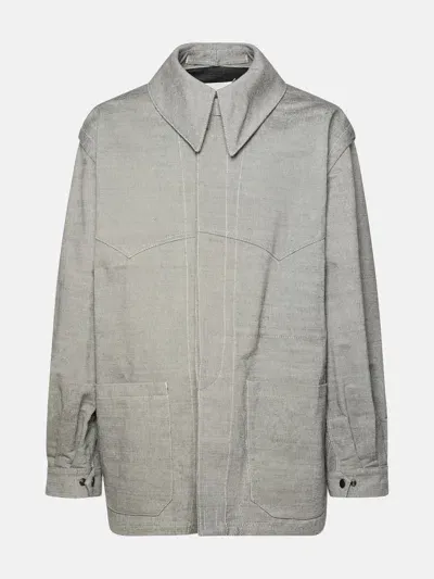 Maison Margiela Grey Cotton Jacket In Gray