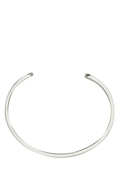 Maison Margiela Logo Reference Cuff 8 Mm-7 Nd  Male In Metallic