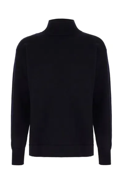 Maison Margiela Midnight Blue Wool Sweater In Navy