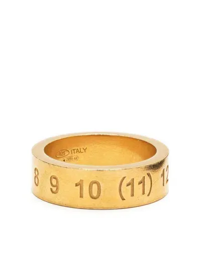 Maison Margiela Ring In Yellow Gold Plating Burattato