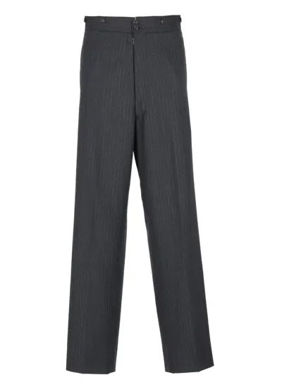 Maison Margiela Wool Trousers In Grey