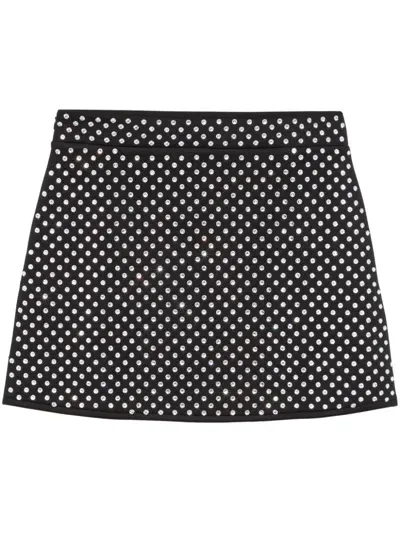 Maje Crystal-embellished Mini Skirt In Multi