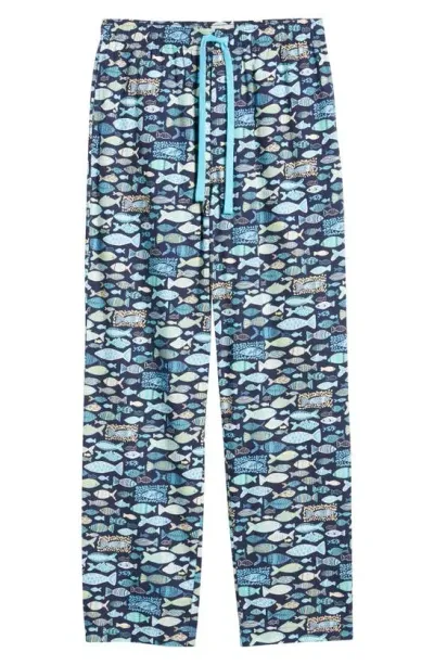 Majestic Cotton Lounge Pants In Blue Lake