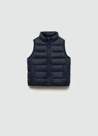 Mango Kids' Gilet In Black