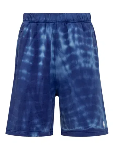 Marcelo Burlon County Of Milan Soundwaves Shorts In Blue