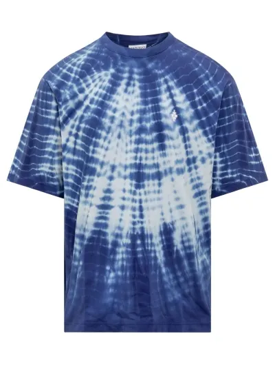 Marcelo Burlon County Of Milan Soundwaves T-shirt In Blue