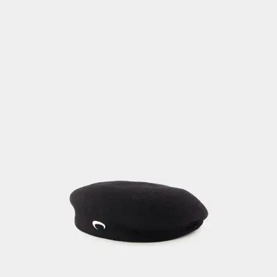 Marine Serre Beret In Black