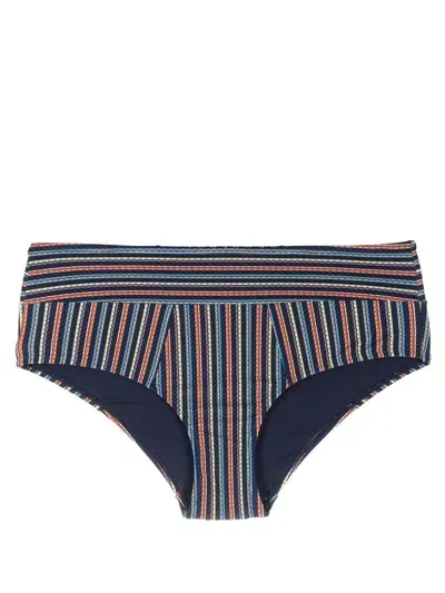 Marlies Dekkers Striped Bikini Bottoms In Blue