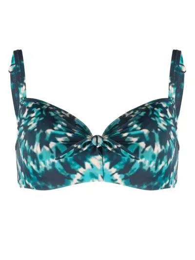 Marlies Dekkers Bikinioberteil Mit Batikmuster In Blue